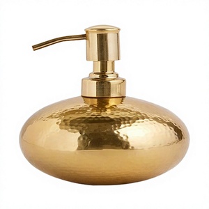 Designer Brass Hammered <b>Soap</b> Dispenser Prime Quality Customized Size Liquid <b>Soap</b> Dispenser At Reasonable Price - Product Image 1