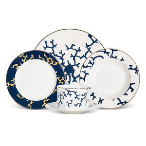 Juego <span class=keywords><strong>de</strong></span> platos <span class=keywords><strong>de</strong></span> <span class=keywords><strong>porcelana</strong></span> azul, vajilla <span class=keywords><strong>de</strong></span> cerámica china con taza, platillo para banquete y decoración - Product Image 1