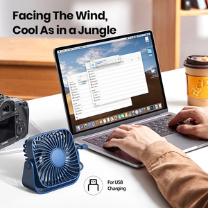 Oem K52 2024 Thiết Kế Mới Tùy Chỉnh USB Mini Bảng Fan Câm Lớn Gió Tiếng Ồn Thấp Máy Tính Để Bàn Fan - Product Image 4