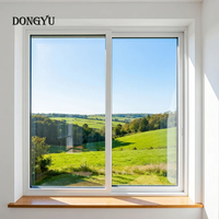 Ventanas Corredizas Horizontales de Plástico de Doble Acristalamiento Personalizadas de Alta Calidad, Ventanas de PVC, Ventanas Corredizas de Vinilo