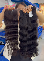 Extensions de cheveux humains vierges bruts vietnamiens 100 % non traités, ondulés naturels, pour femmes
