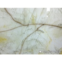 Panneau en résine d'albâtre rétro-éclairé pierre frittée Panneau mural intérieur en onyx blanc translucide Faux brique brillante de 6mm d'épaisseur
