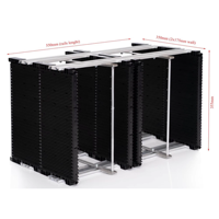 Rack de stockage antistatique modulaire personnalisé en plastique et aluminium pour circuits imprimés, à assembler sur mesure, 10 niveaux, capacité 5 kg, vente en gros