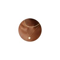 Chaîne artisanale durable en acier inoxydable double couche 18K, maillons ronds de 6 mm, en acier inoxydable coupé et poli à la main pour femme