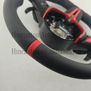 พวงมาลัยรถยนต์หนังรูระบายอากาศสีแดง M1 M2 รุ่นยอดนิยมสำหรับ BMW ซีรีส์ 3 ซีรีส์ 5 F10 F20 F30 F90 F01 F02 - Product Image 5