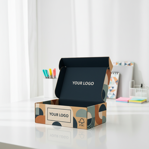 Boîte rectangulaire en carton ondulé extra-résistant, personnalisable, avec impression UV recto-verso, couleur Pantone, pour l'expédition transfrontalière - Product Image 2