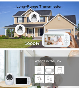 Monitor de Bebé Inalámbrico de 2.4GHz con Pantalla HD de 720P y 5 Pulgadas, Detección de Temperatura, Comunicación Bidireccional de 1000 pies, Audio y Video Inteligente - Product Image 6