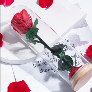 Roses éternelles personnalisées sous cloche en verre pour cadeaux romantiques de Noël <span class=keywords><strong>et</strong></span> de <span class=keywords><strong>la</strong></span> Fête des Mères - Product Image 6