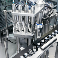 Machine de remplissage et de scellage automatique à double usage pour flacons et ampoules avec laveuse ultrasonique et four à air chaud