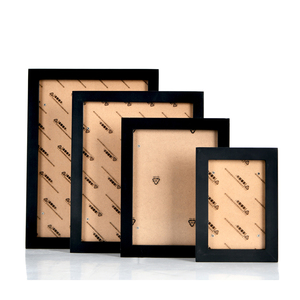 Nature Wooden Handmade Classic European Style <strong>A4</strong> Photo <strong>Frame</strong> <strong>with</strong> UV Printing Black White &amp; Coffee Wood Color Options Wall <strong>Mount</strong> - Product Image 2