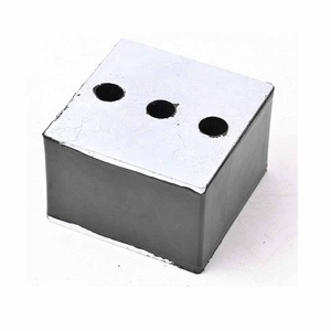Amortisseurs de vibrations en caoutchouc naturel à haute <span class=keywords><strong>amortissement</strong></span>, <span class=keywords><strong>facteur</strong></span> de perte 0.4, type tampon industriel, anti-vibration métal-caoutchouc, <span class=keywords><strong>d</strong></span>écoupe sur mesure - Product Image 2
