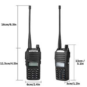 Walkie-talkie Baofeng UV-82 de doble canal con botones PTT duales UHF y VHF y función VOX - radio bidireccional portátil de mano - Product Image 4