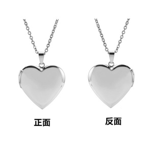 Hot Selling Stainless Steel 18K Gold Plated Water Drop Link Chain Engagement Photo Frame <b>Locket</b> Pendant Necklace - Product Image 6