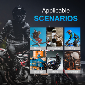 Q30 PRO linterna motocicleta comunicación intercomunicador con Radio FM casco inalámbrico intercomunicador de diente azul para casco de cara abierta - Product Image 6