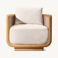 Ensemble de canapés de luxe pour l'extérieur, ensemble de canapés de jardin, mobilier de jardin, canapé en teck en forme de L, ensemble de patio, canapé moderne de jardin