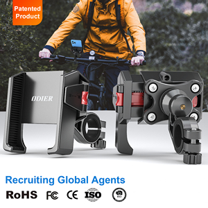 Odier phổ quát xe đạp 1S khóa & phát hành tay lái với mũ bảo hiểm bìa thể thao xe đạp điện thoại di động chủ - Product Image 2