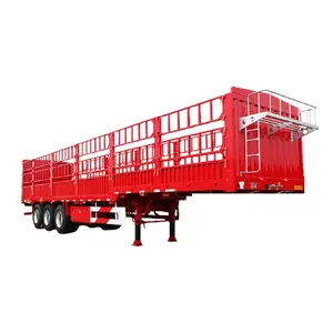 3 Assen 40 Ton Hek Aanhangwagen Vrachtvervoer Zijwand Vrachtwagen Oplegger
