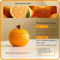 Orangen-Aromatherapie-Kerze für Innenräume Langanhaltend Heim Schlafzimmer Licht Aroma Niedrige Temperatur Orangen-Aroma-Kerze