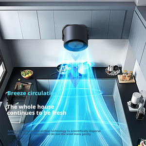 Mini ventilateur de table compact à turbine haute vitesse, oscillation automatique, silencieux, contrôlé par USB, pour bureau - Product Image 3