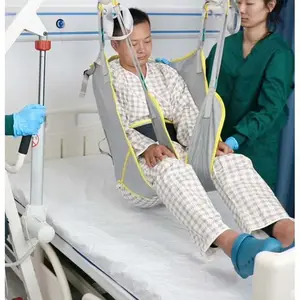 Medical Supply Full Body Patient Lift Nursing Assisted Sling With Reinforced Fabric Loops For Elderly Disabled