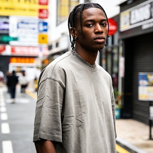 T-shirts décontractés personnalisés pour hommes à manches courtes 100 % coton 220g respirants écologiques unis brodés tricotés confortables - Product Image 3