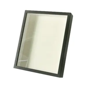 Moldura de arte para fotos, caixa de sombra 3d preta branca 5x7 8x8 8x10 10x10 16x20 polegadas para decoração com plexiglass