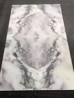 La Chine fabricant meilleur prix intérieur brillant Flexible 3mm PVC feuille de marbre revêtement UV panneau mural feuille