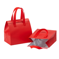 Sac fourre-tout portable en papier d'aluminium non tissé sac isotherme extérieur à emporter thermique étanche isolé petit sac isotherme personnalisé