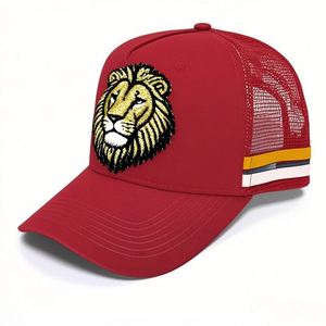 Gorra Trucker Australiana Personalizada con Bordado de LOGO, Muestra Gratuita, Diseño Liso, Gorra de Malla de Perfil Alto con Rayas - Product Image 5