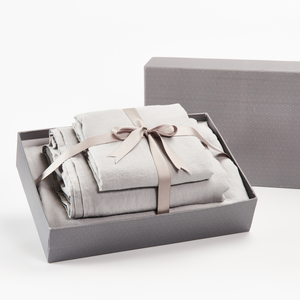 Collection de literie 4 pièces en lin belge 100% doux et respirant, comprenant une housse de couette, une drap et des taies d'oreiller - Product Image 6