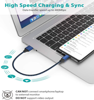 Charge rapide 2a 3a Chargeur USB pour téléphone portable Android Charge rapide Type de chargeur rapide USB-A vers C Câble de données