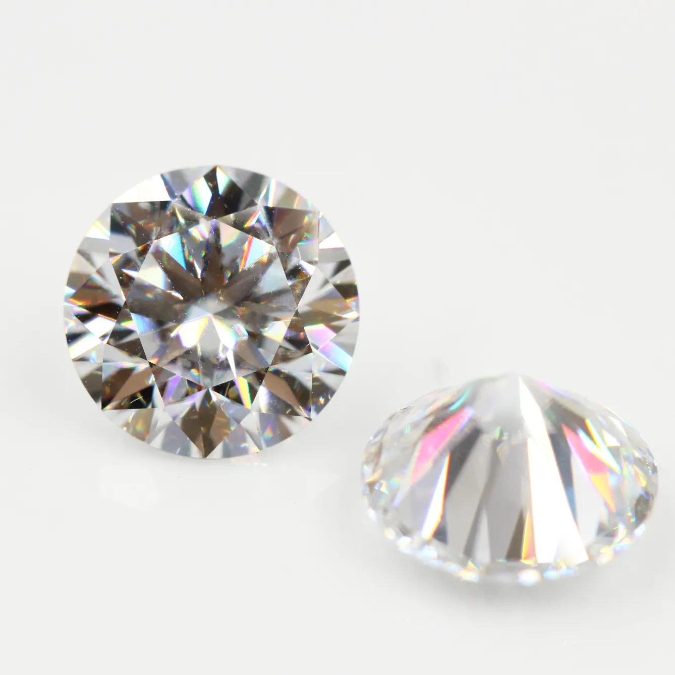 Moissanite diamante 3mm-10mm d cor vvs redonda, para fazer jóias