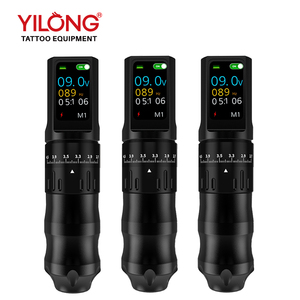 เครื่องสักลายไร้สาย Yilong ปรับระดับได้ แบตเตอรี่ 1200mAh 2.4-4.2 มม. สำหรับมืออาชีพ พร้อมสาย RCA - Product Image 1