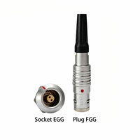 Conector de Aviación UHUB 1K, Enchufe Macho-Hembra Autoblocante a Prueba de Agua, Compatible con la Serie Remo K