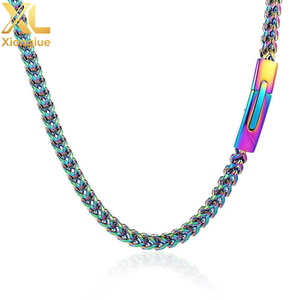 Collar de Cadena Cubana de Acero Inoxidable de 6 mm, Chapado en Oro de 18 Quilates, 0.3 m, para Hombre y Mujer, 24 Pulgadas, Venta al por Mayor - Product Image 6