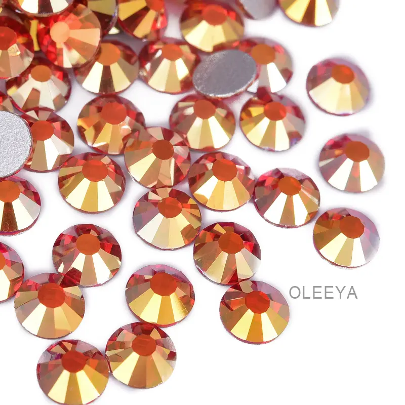 Oleeya, новые цветные стразы с плоской задней стеклом