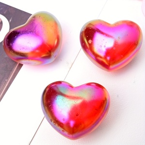 Venta al por Mayor de Piedras Decorativas en Forma de Corazón, Color Rojo Aura, Pulimentadas, Hechas a Mano, para Oficina y Hogar - Product Image 4
