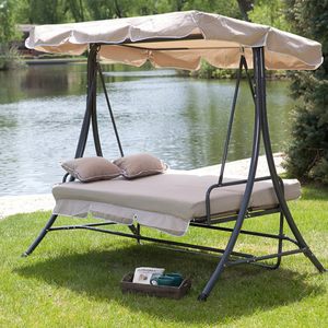New Style Aluminum Hanging CHAIR <b>Patio</b> <b>Swings</b> Bed Chair Outdoor Garden Furniture <b>Swing</b> - Product Image 2