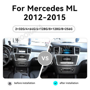 ZWNAV 7.0 pouces Android 14 système Auto GPS Navi stéréo IPS écran tactile pour <span class=keywords><strong>mercedes</strong></span>-benz ML 2012-2015 <span class=keywords><strong>autoradio</strong></span> DSP - Product Image 2