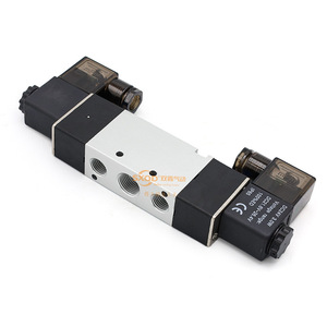 SXQD โซลินอยด์วาล์วสองตำแหน่งห้าทาง 4V320 10 DC24V 2.0W แผงควบคุมกระบอกสูบแบบติดตั้งบนแผง - Product Image 1