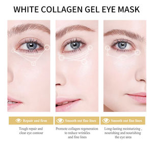 Masque pour les yeux en collagène cristallin anti-rides raffermissant éclaircissant hydratant biologique à base de plantes de marque privée - Product Image 5