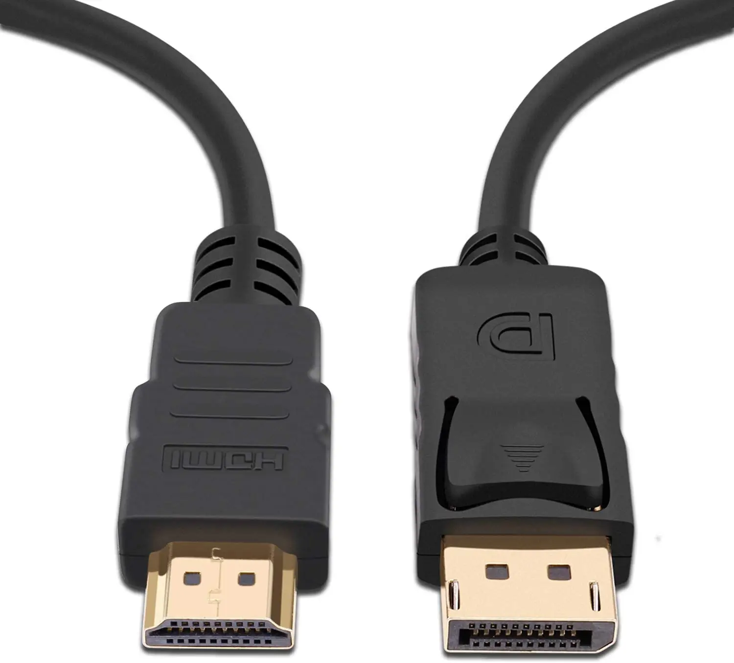 DisplayPort-Cable adaptador DP a HDMI, convertidor macho a HDTV macho, PC, portátil, 4K, chapado en oro