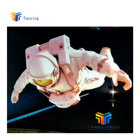 Pantalla holográfica de rejilla eléctrica blanca Proyección de pantalla de rejilla holográfica 3D para actuaciones en interiores de escenario