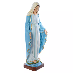 装飾のためのヨーロッパの装飾グラスファイバー屋外バージンマリア像彫刻 - Product Image 6