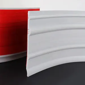 S152-G Raitto Plastic New Arrival Plastic Profile PVC Flooring Accessories Roll Soft PVC Skirting Vinyl Wall Base