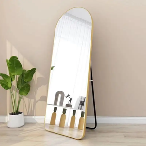 Tùy chỉnh hiện đại trang trí nội thất có kích thước lớn vòm đầy đủ cơ thể tường gương cong sàn Gương Đồ nội thất trang trí gương - Product Image 5