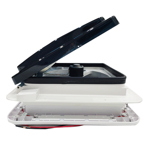 Accessori per Camper RV, Ventilatore Bianco Resistente ai Raggi UV per Caravan, Ventilazione Bidirezionale, Ventola di Scarico, Oblò da Tetto 280x280mm con Luci LED - Product Image 6