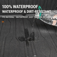 Tapis de coffre arrière en TPE, imperméable, anti-salissure, texture délicate, durable, anti-rayures, anti-poussière, pour l'intérieur du véhicule