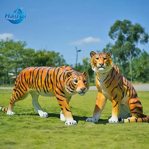 Estatua Decorativa de Tigre de Fibra de Vidrio, Escultura de Animal de Fibra de Vidrio en Venta, Utilizada para Decoración de Parques y Centros Comerciales - Product Image 2