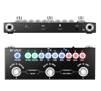 Pédale de guitare multi-effets Delay Reverb Distortion Overdrive Pedal avec chargement IR 9 modèles AMP